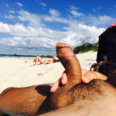 Beach dick flash